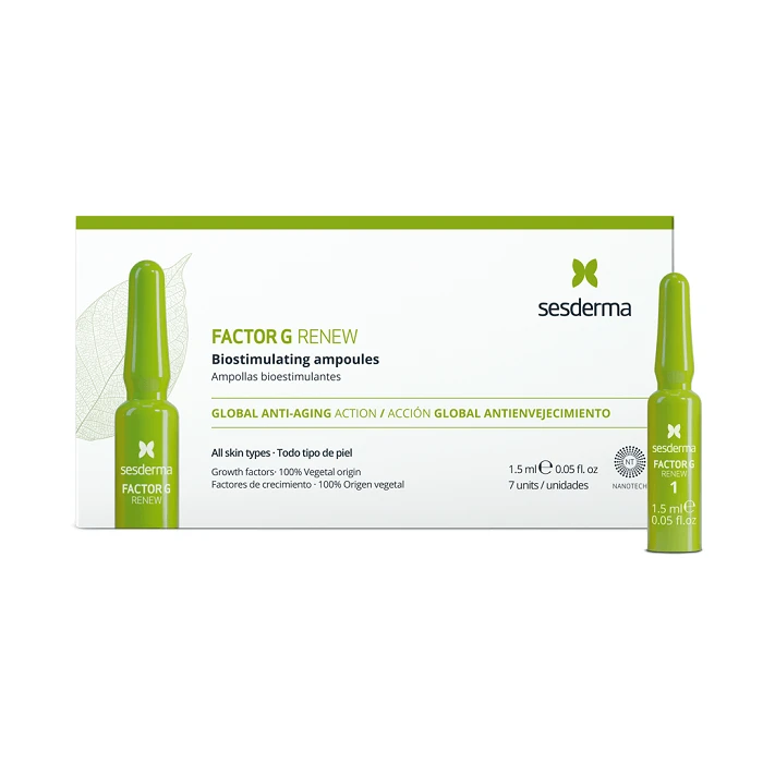 Sesderma Factor G Renew Unempfindliche Verjüngungskur, 7 Fläschchen x 1,5 ml