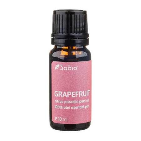 Ulei 100% pur esențial Grapefruit, 10 ml, Sabio