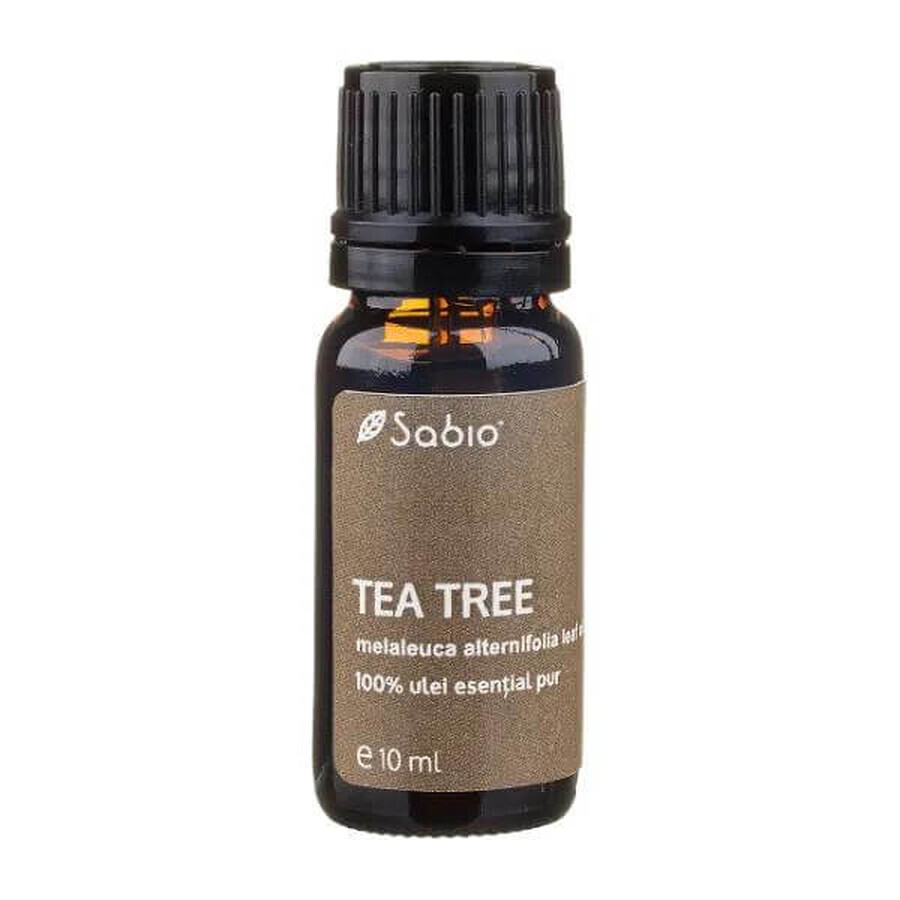 Ulei 100% pur esențial Tea Tree, 10 ml, Sabio