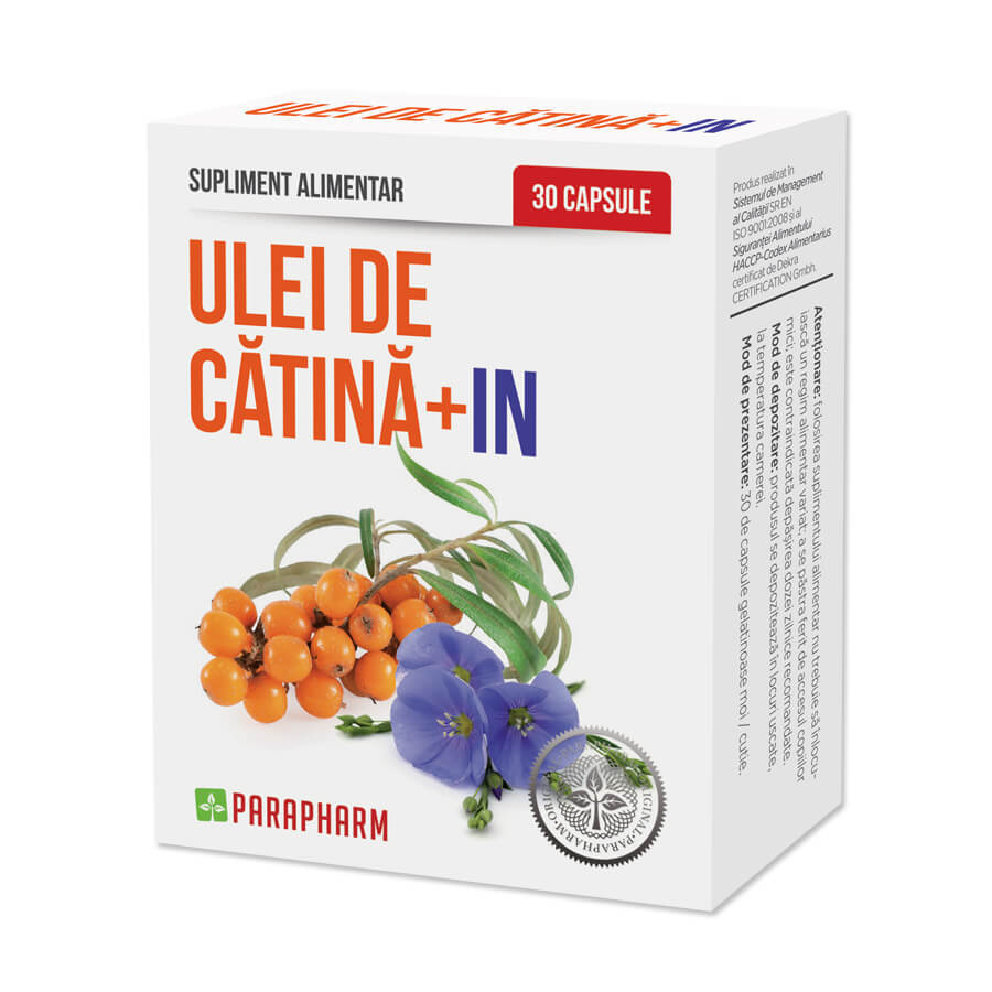 Ulei de Cătină + In, 30 capsule, Parapharm