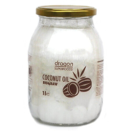 Aceite de coco virgen ecológico, 1000 ml, Dragon Superfoods