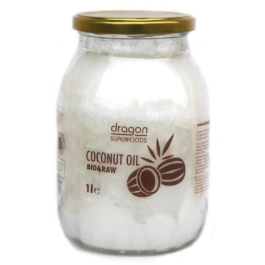 Aceite de coco virgen ecológico, 1000 ml, Dragon Superfoods