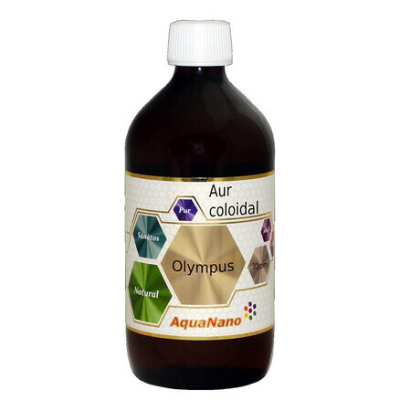 Aur coloidal 30ppm AquaNano Olimpus, 480 ml, Sc Aghoras Ivent