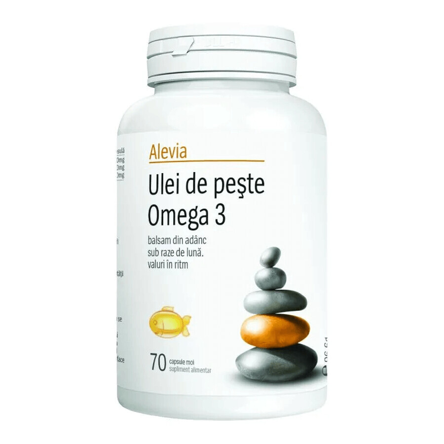 Omega 3 Fischöl, 70 Kapseln, Alevia