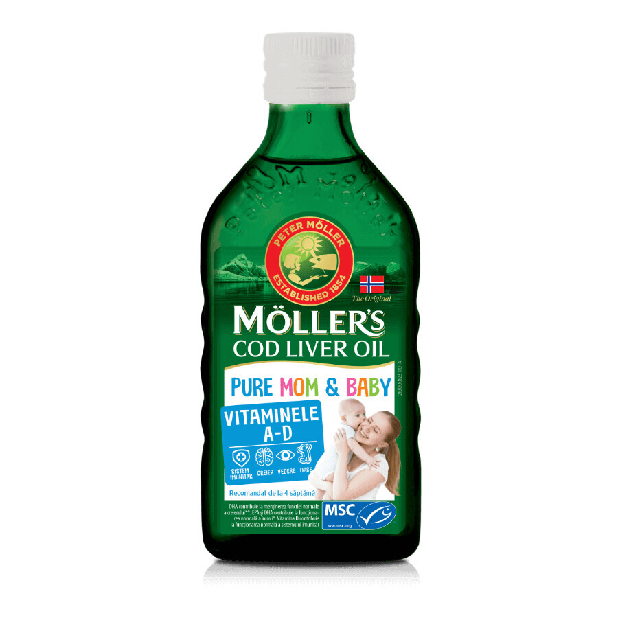 Möller's Pure Mom & Baby Dorsch-Lebertran, 250 ml