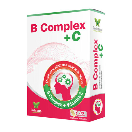 B-Komplex + C, 30 Kapseln, Polisano