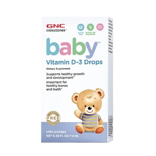 Gocce di vitamina D3 per bambini (424683), 7,5 ml, GNC