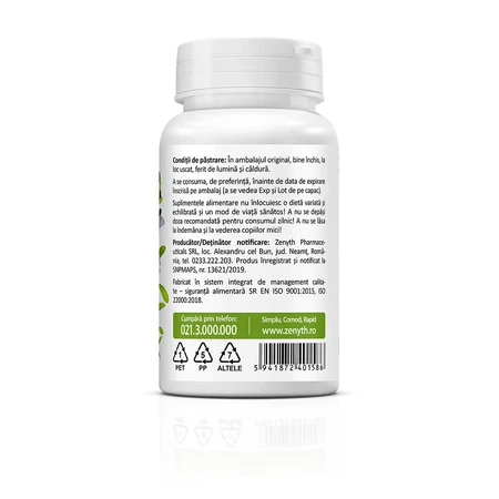 Bacopa monnieri, memory and concentration, 30 capsules, Zenyth