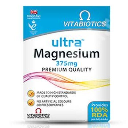 Ultra Magnesium 375mg Premium Quality, 60 tablete, Vitabiotics