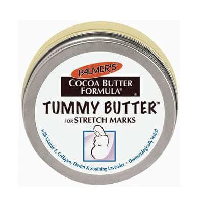 Anti-Dehnungsstreifen-Butter für den Unterleib Fromula Kakaobutter, 125 g, Palmer’s