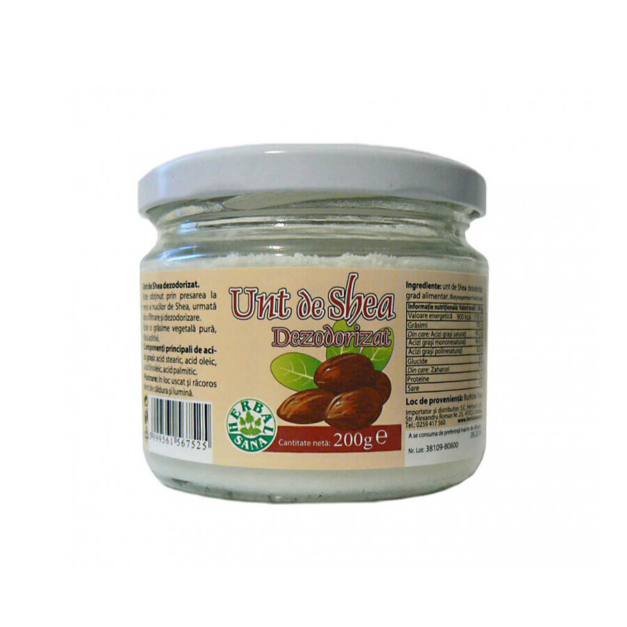 Desodorierte Sheabutter, 200g, Herbavit