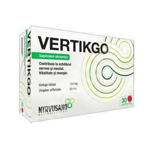 Vertikgo, 30 tabletek, Nyrvusano Pharmaceuticals