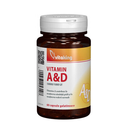 Viamine A und D, 60 Kapseln, Vitaking