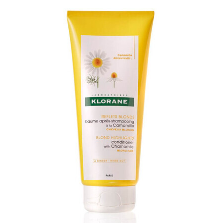 Balsam cu extract de mușețel pentru par blond, 200 ml, Klorane