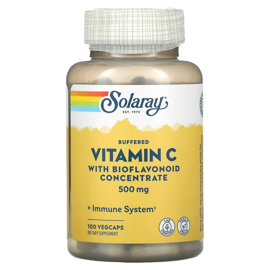 Vitamin C 1000 mg Solaray, 100 Kapseln, Secom