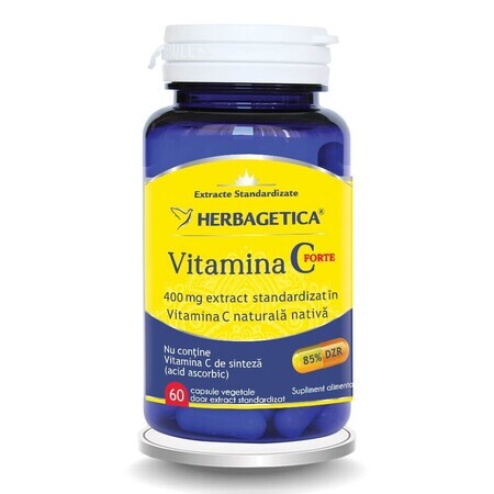 Vitamin C Forte 400 mg, 60 Kapseln, Herbagetica