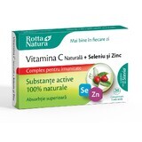 Natürliches Vitamin C + Selen und Zink, 30 Tabletten, Rotta Natura