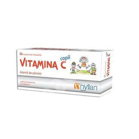 Vitamina C pentru copii, 20 comprimate, Hyllan