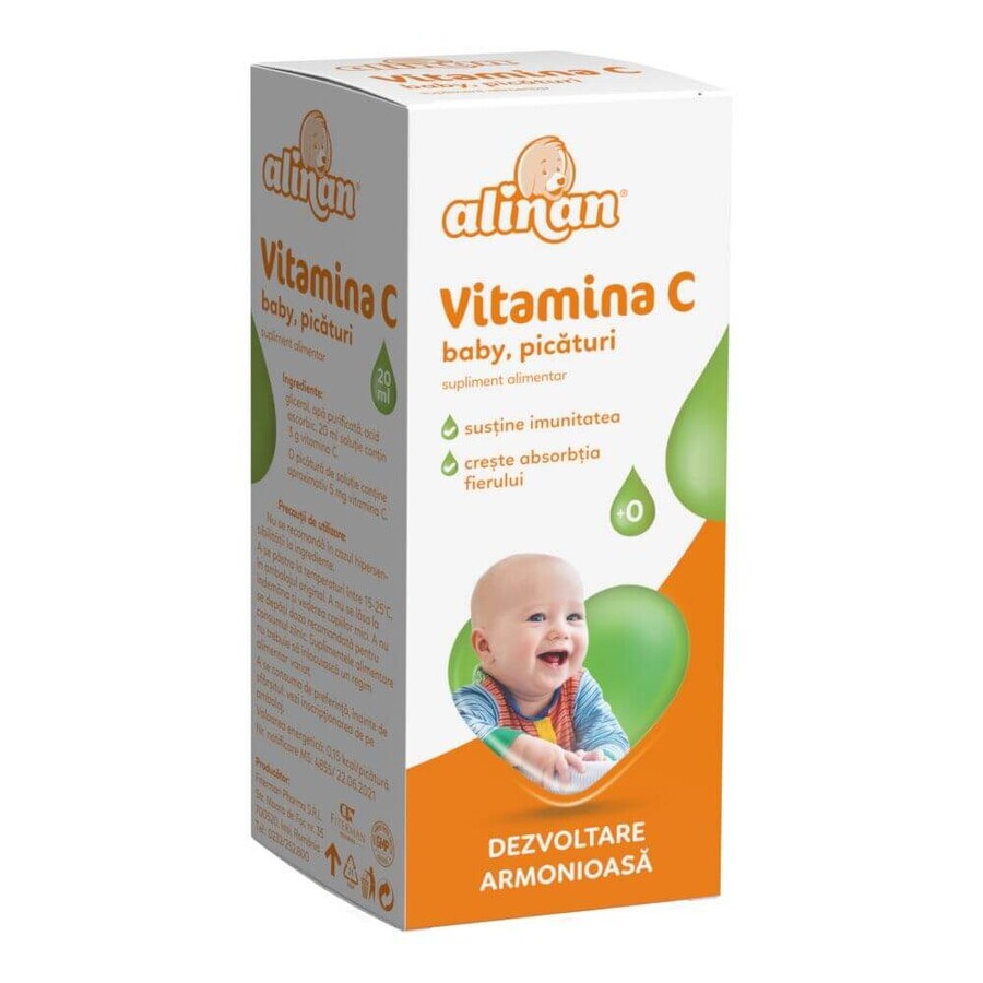 Alinan Vitamin C Baby Tropfen, 20 ml, Fitterman Pharma