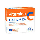 Vitamin C+Zn+D3, 40 Kautabletten, Fiterman