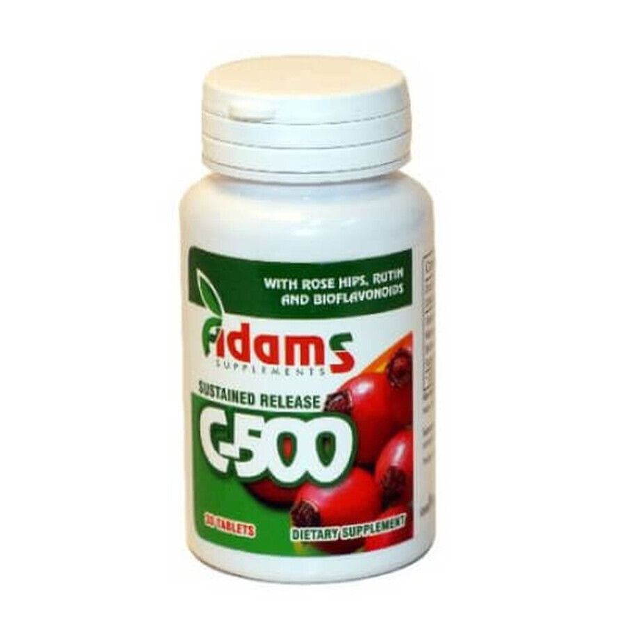 Vitamin C-500 mit Macese, 30 Tabletten, Adams Vision