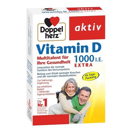 Vitamina D 1000UI, 45 comprimate, Doppelherz