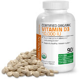Vitamina D3 10.000 UI Organica, 90 tablete, Bronson Laboratories
