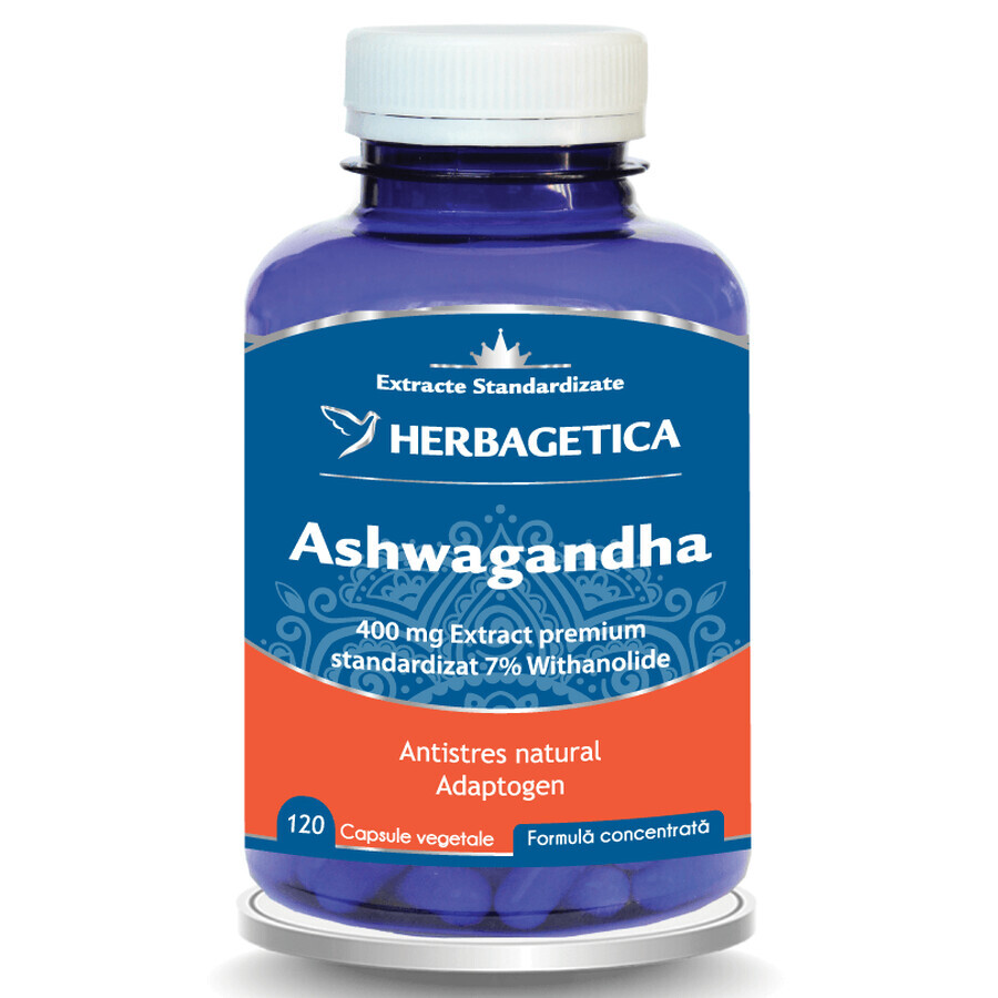 Ashwagandha, 120 capsules, Herbagetica