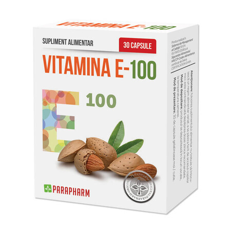 Vitamin E-100, 30 Kapseln, Parapharm