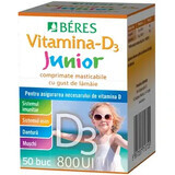 Vitamin-D3 Junior 800 IU, 50 chewable tablets, Beres