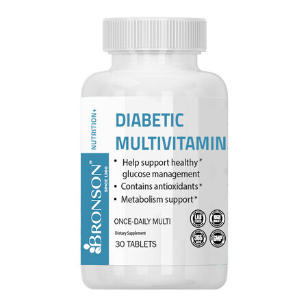 Vitamine pentru diabetici, 30 tablete, Bronson Laboratories