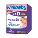 Wellbaby Vitamina D picaturi, 30 ml, Vitabiotics