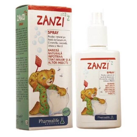 Zanzi Anti-Mücken- und Insektenspray, 100 ml, Pharmalife