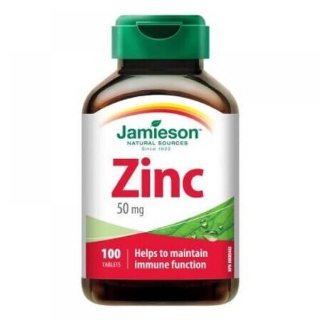 Zink 50mg, 100 Tabletten, Jamieson