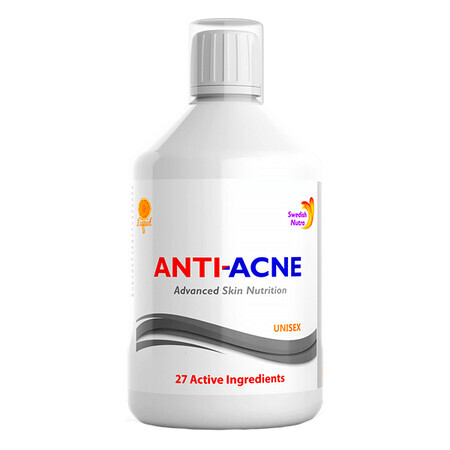 AntiAcnee Complex Lichid cu 27 Ingrediente Active , 500 ml, Swedish Nutra