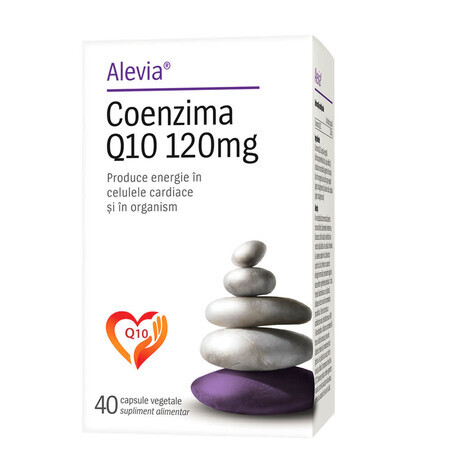 Coenzima Q10, 120 mg, 40 capsule vegetale, Alevia
