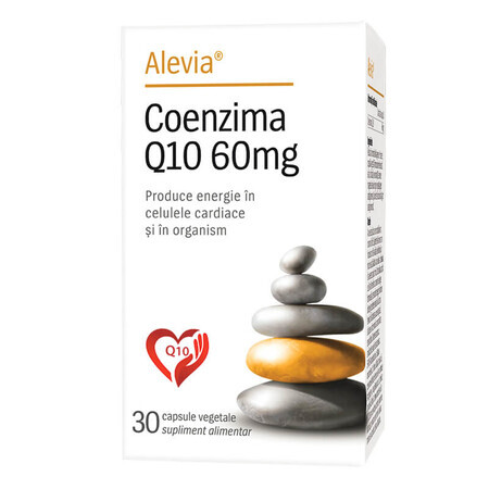 Coenzym Q10, 60 mg, 30 pflanzliche Kapseln, Alevia