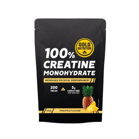 Kreatin-Monohydrat mit Ananas-Geschmack, 200 g, Gold Nutrition