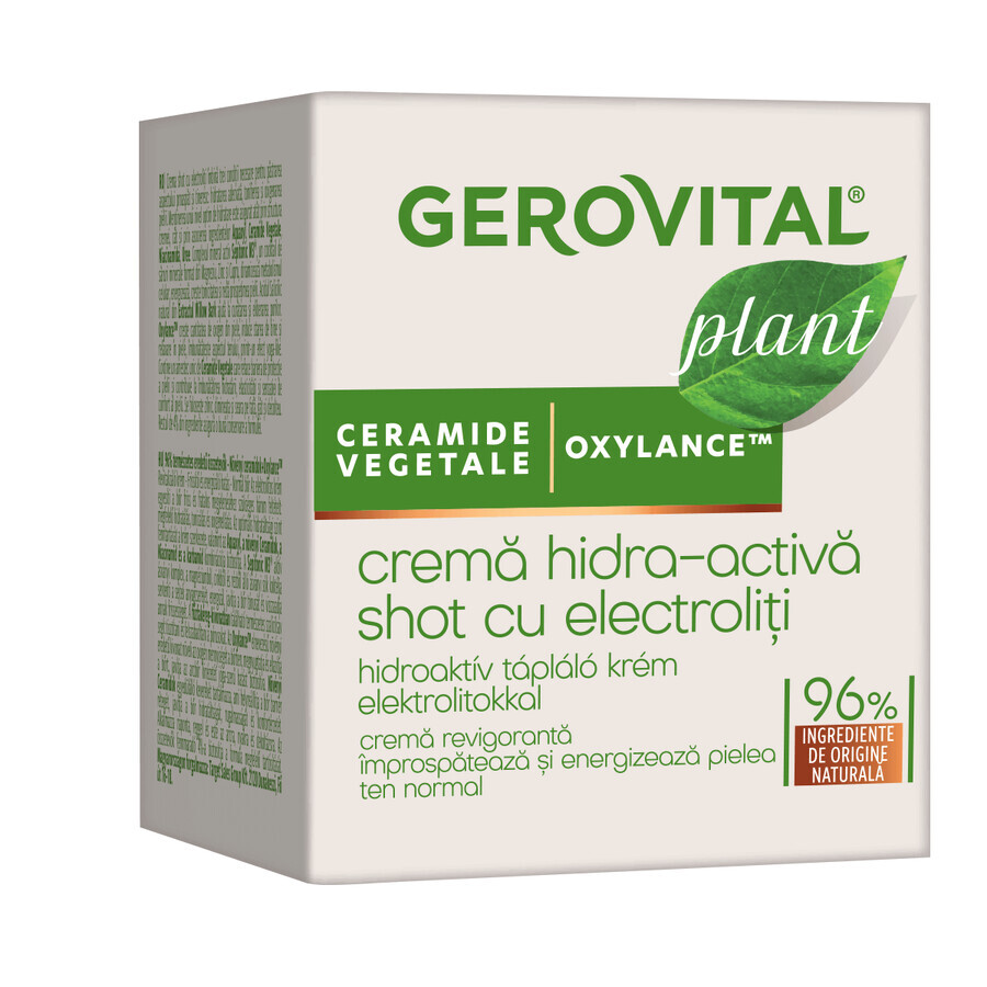 Hydra-Activa Shot Creme mit Elektrolyten Pflanze, 50 ml, Gerovital