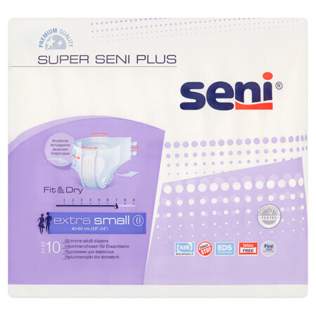 Super Seni Plus, Windelhöschen, Extra Small, 10 Stück