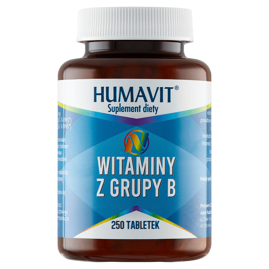 Humavit B vitamine, 250 comprimate