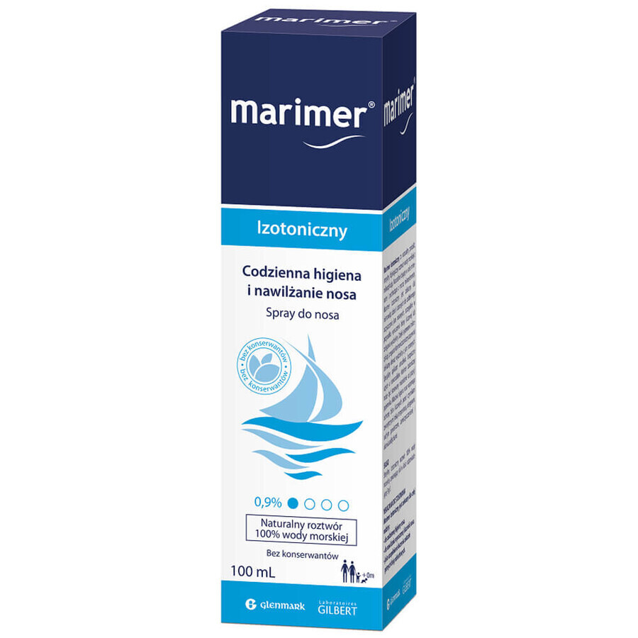 Marimer, apă de mare, spray izotonic, 100 ml
