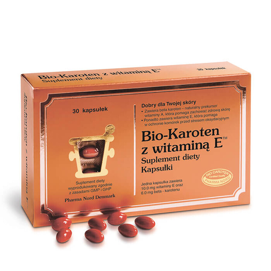Bio-Caroten + Vitamina E, 30 capsule