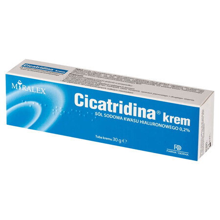 Cicatridina Creme, Hyaluronsäure-Natriumsalz, 30 g