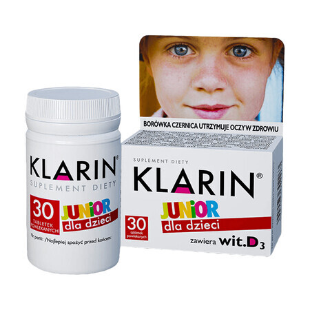 Klarin Junior für Kinder ab 6 Jahren, 30 Tabletten