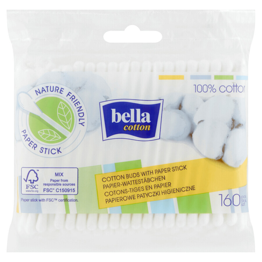 Bella Cotton, prosoape de hârtie, 160 bucăți