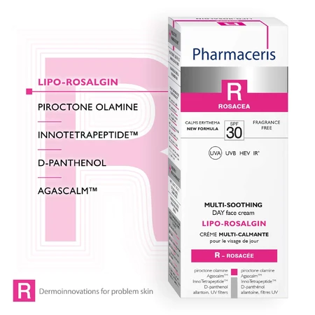 Pharmaceris R Lipo Rosalgin, Cremă de zi cu acoperire multiplă, SPF 30, 30 ml
