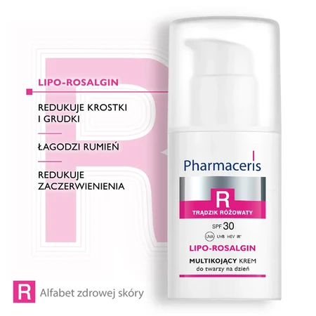 Pharmaceris R Lipo Rosalgin, Cremă de zi cu acoperire multiplă, SPF 30, 30 ml