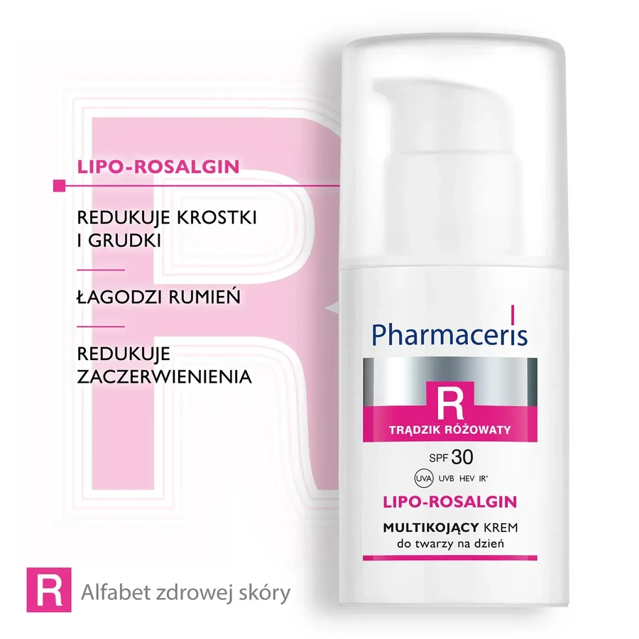 Pharmaceris R Lipo Rosalgin, Cremă de zi cu acoperire multiplă, SPF 30, 30 ml