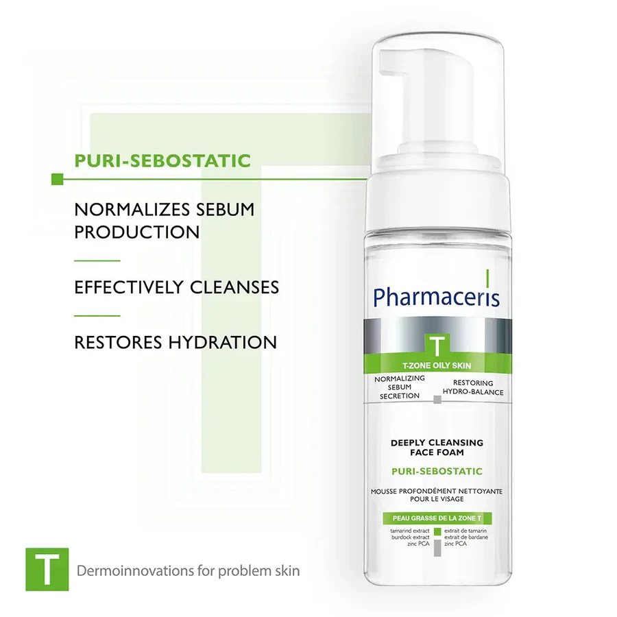 Pharmaceris T Puri-Sebostatic Reinigungsschaum, 150 ml